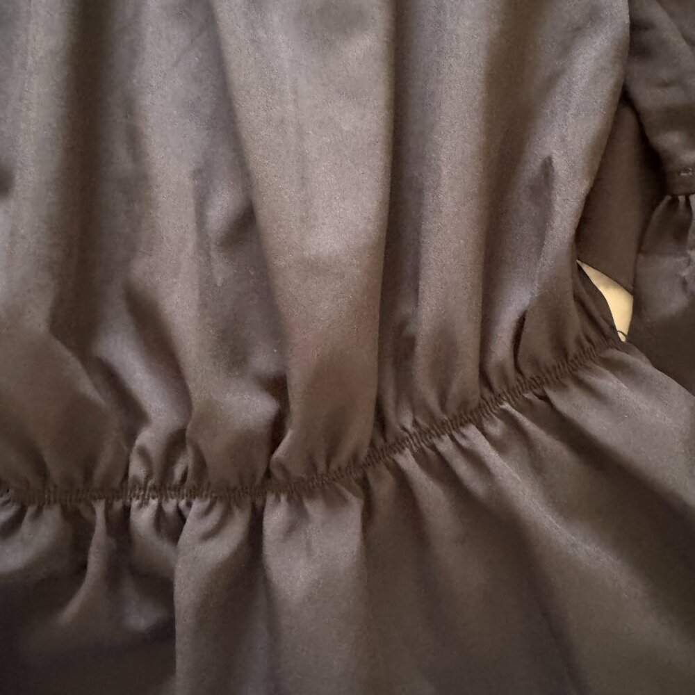 Boston Proper Blouse; flutter sleeve, rich black; XS - Picture 10 of 15